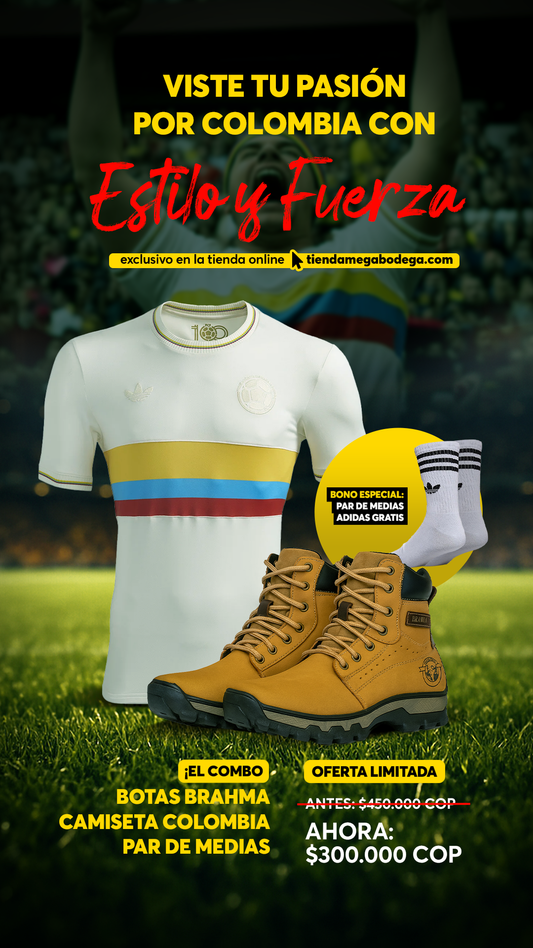 VISTE TU PASIÓN POR COLOMBIA CON ESTILO Y FUERZA 💛💙❤️