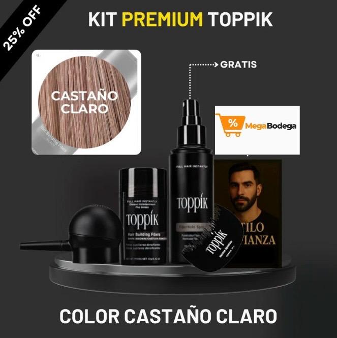 🎁 Kit Premium Toppik + Cobertura Total: Barba, Entradas y Canas en 30 Segundos